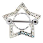 Nipple piercing shield 925 silver SHERIFFGLAM