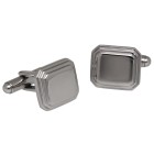 Stainless steel cufflinks, 16x14mm