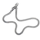 Flat curb chain bracelet made of stainless steel, length 22cm, width 3.3mm