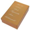 Aluminum cigarette case in gold color with individual engraving