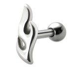 TIP ear piercing with 925 silver triabl design and 316L barbell