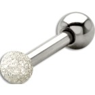316L helix ear piercing 1.2x6, diamond ball 2.5mm