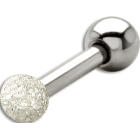 316L helix ear piercing 1.2x6, diamond ball 2.5mm