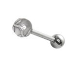 Tongue piercing made of 316L steel 1.6x10mm tendril motif
