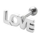 Helix ear piercing with motif made of silver