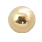 14k gold solid screw ball 1.6mm thread