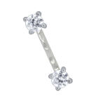 925 sterling silver eyebrow piercing
