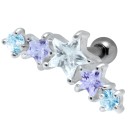 Helix Ear Piercing with Sterling Silver Design 464