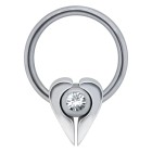 316L BCR Klemmkugelring aus Chirurgenstahl 1.2x10mm mit beweglichem Design
