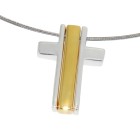 Pendant cross three-piece silver