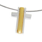 Pendant cross three-piece silver