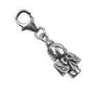 Pendant for bracelet or necklace Kokeshi doll 08 with Colibri motif