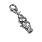 Pendant for bracelet or necklace Kokeshi doll 07 / Fescher motif made of 925 sterling silver