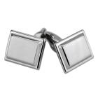 Shiny stainless steel cufflinks