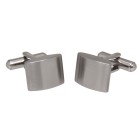 Cufflinks made of stainless steel, mirror finish, 15x12mm