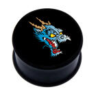 Plastic picture plug, DRAGON motif