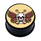 Plastic picture plug with DEADLY BUTTERFLY LIGHT motif