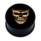 Plastic picture plug with SKULL motif