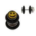Pseudo plug, pin made of 316L, 1.2x4.5x8mm, Hallooween motif