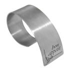 Set of 4 napkin rings - Wave - with individual engraving