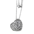 3D heart pendant with chain