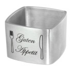 Napkin ring in a set of 4 - square - with individual engraving