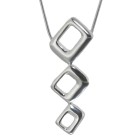 Necklace pendant made of 925 sterling silver in a retro style
