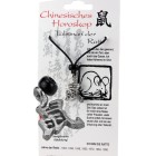 Chinese horoscope sign Rat, pewter, cord &amp; card