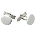 Round cufflinks made of 925 sterling silver - handmade