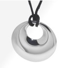 Pendant disc stainless steel, diameter 40mm - highly polished on both sides