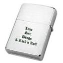 Zippo storm lighter chrome matt with individual engraving