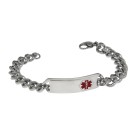 Medi bracelet made of stainless steel with engraving plate 20cm