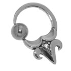 BCR with design in surgical steel 1.6x10mm PFBC16