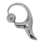 BCR with design in surgical steel 1.6x10mm PFBC19