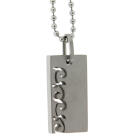 Pendant TRIBAL made of stainless steel with ball chain