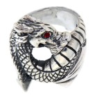 Heavy silver ring dragon