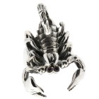 UNIQUE ITEM: Heavy ring made of 925 sterling silver, SCORPION