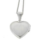 Heart shaped locket heart made of 925 sterling silver, 25x25mm