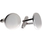 Handmade cufflinks made of 925 sterling silver, round shape