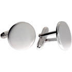 Handmade cufflinks made of 925 sterling silver, round shape