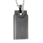 Pendant identification tag made of matted stainless steel with individual engraving - it couldn&#039;t be more beautiful