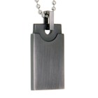 Pendant identification tag made of matted stainless steel with individual engraving - it couldn't be more beautiful