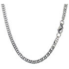Flat curb chain made of stainless steel in several lengths
