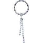 Tragus or helix piercing 925 sterling silver motif with 316L ring TIP1630