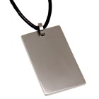 Titanium pendant, rectangular