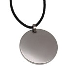 Titanium pendant, round