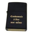 Zippo storm lighter black with individual engraving