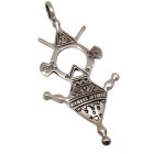 Pendant made of 925 sterling silver, ATZTEKEN motif