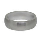 Steel ring curved and matted, ring height 7mm