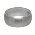 Steel ring matted and curved, ring height 9mm